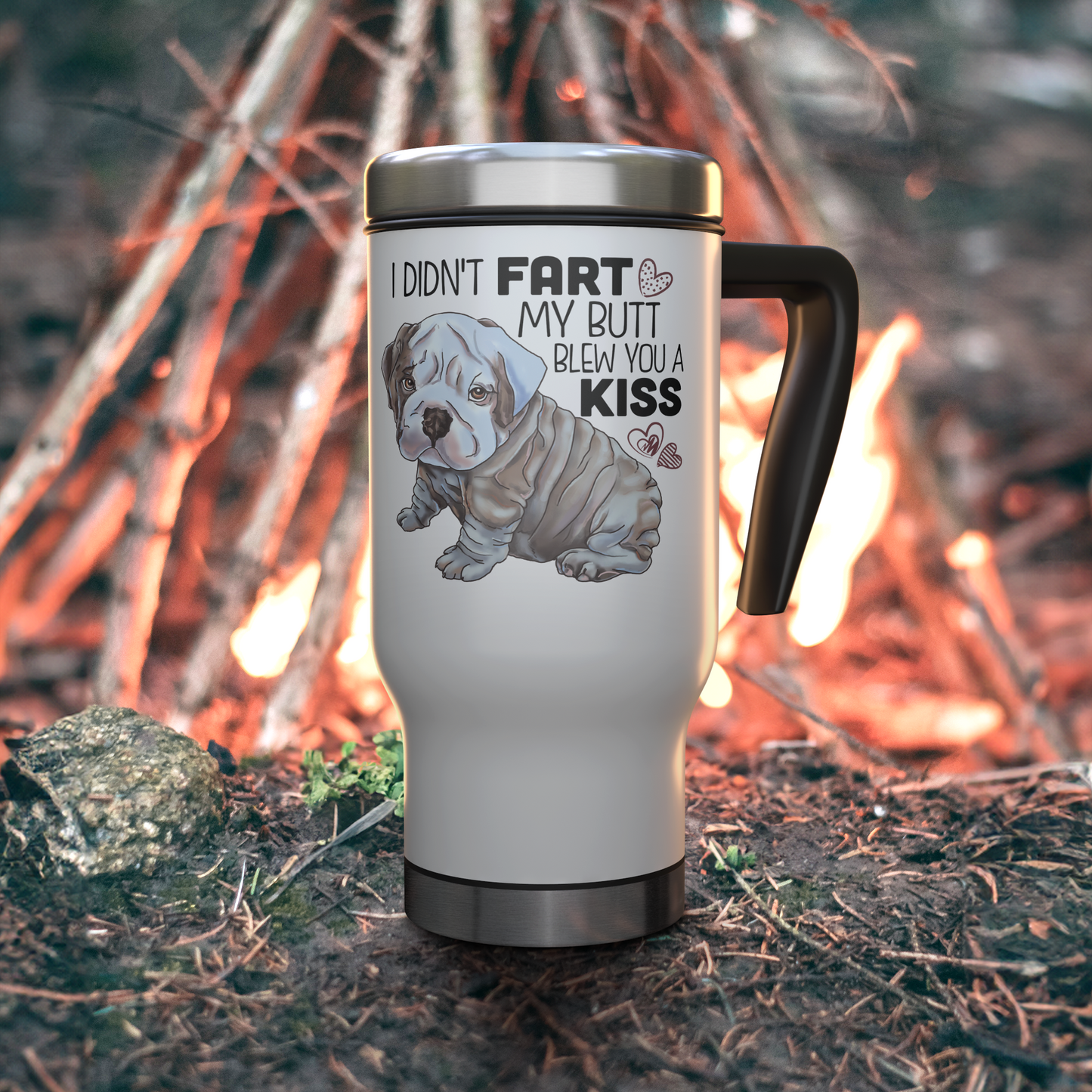English_Bulldog_puppy_Travel_Mug_Camp_Fire_Mockup.png
