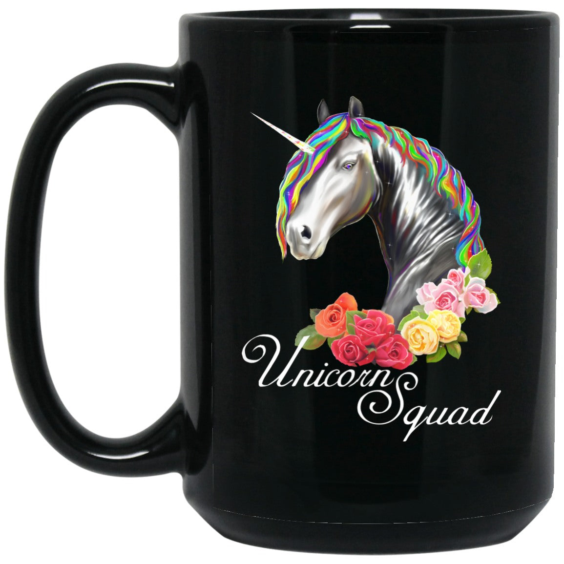 Unicorn Squad Black Coffee Mugs - GoneBold.gift