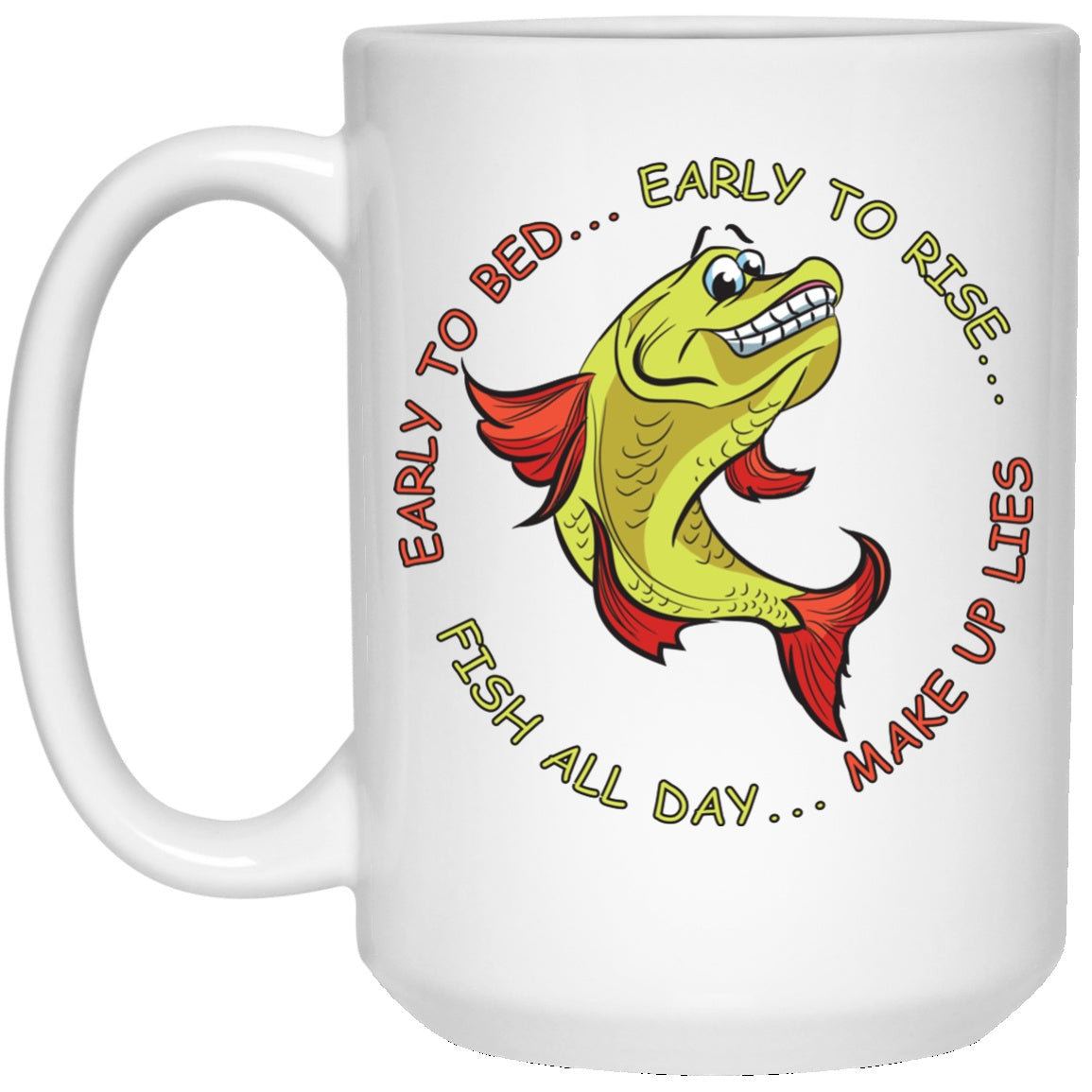 Funny fishing Mug - White Mugs - GoneBold.gift
