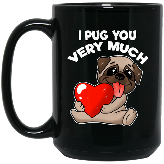 Valentine's Gift Pug Mug, Gift for Girlfriend, Boyfriend, Pug mom, dad - GoneBold.gift