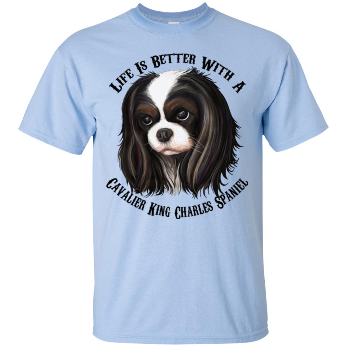 Cavalier King Charles Spaniel T-shirt, Life Is Better With A Cavalier - GoneBold.gift