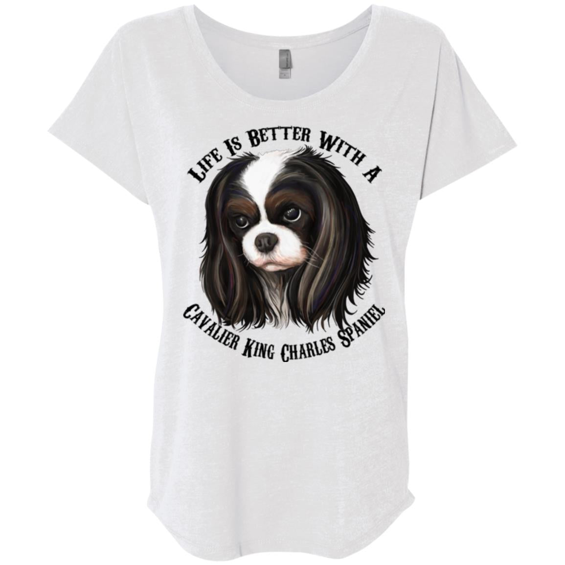 Cavalier King Charles Spaniel shirt for women, Life Is Better With A Cavalier - GoneBold.gift