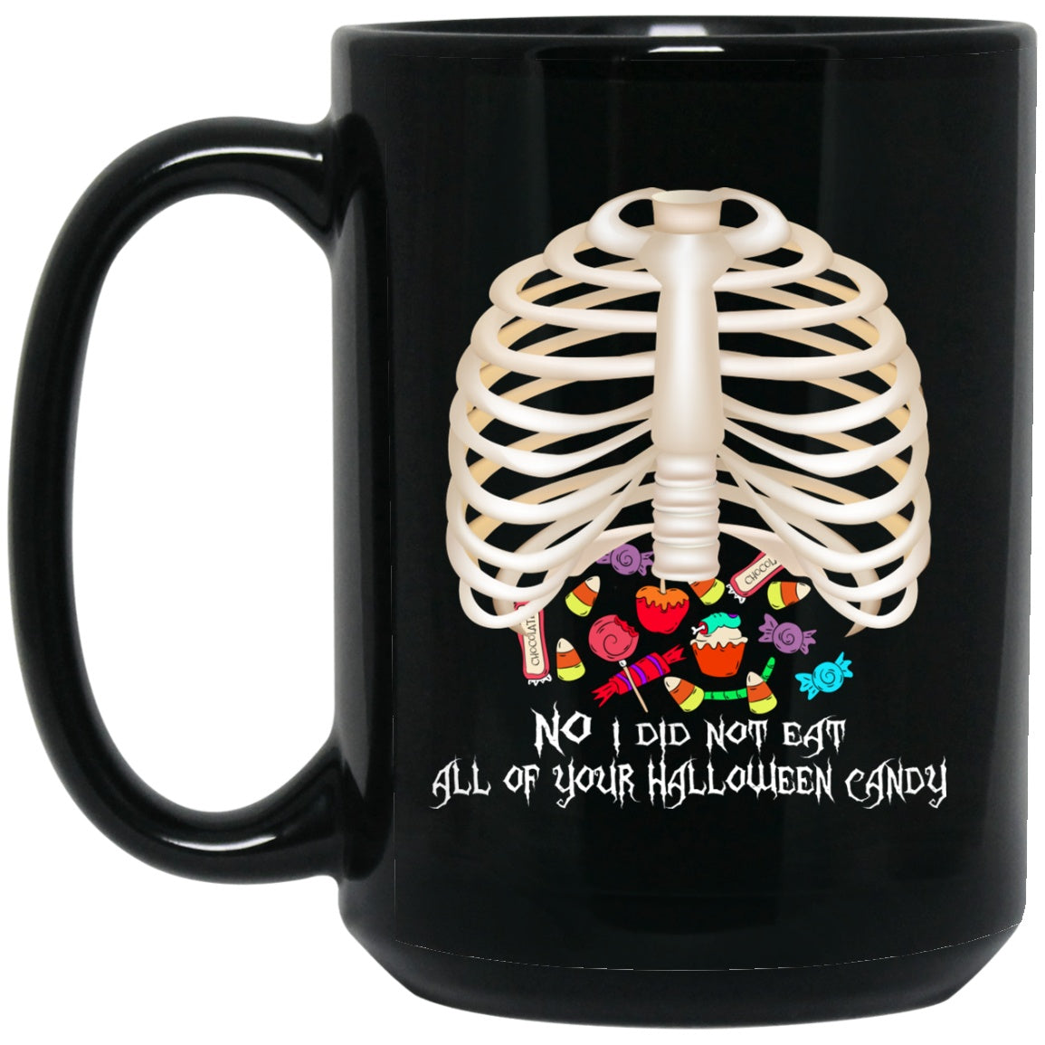 Funny Halloween Candy Mug Black Coffee Mugs - GoneBold.gift