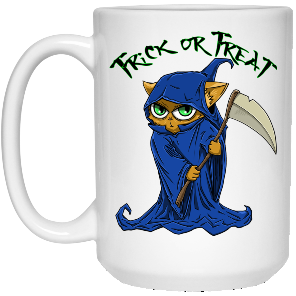 Trick or Treat Halloween Cat Mug - GoneBold.gift