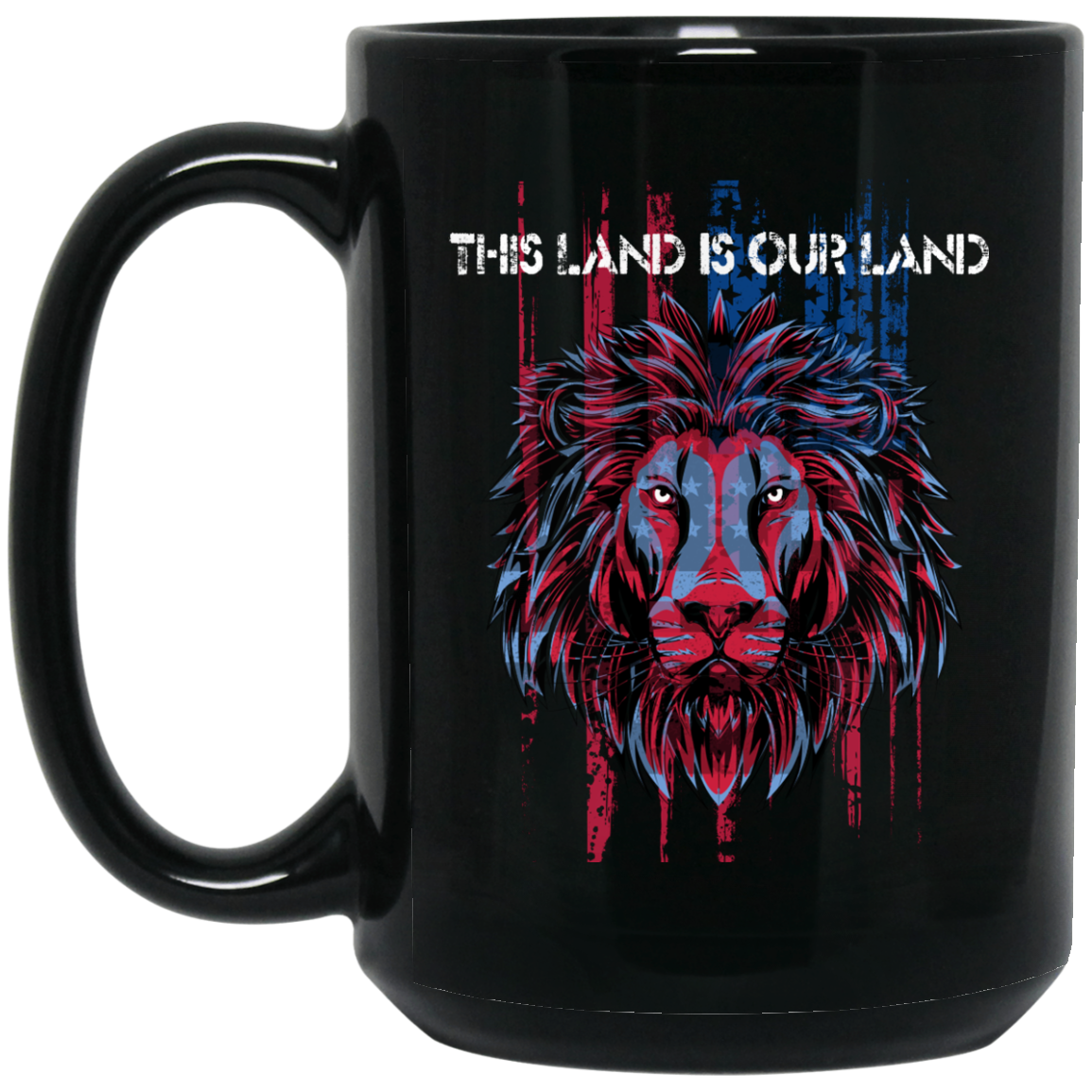 USA Flag Patriotic Mug - This Land Is Our Land - GoneBold.gift