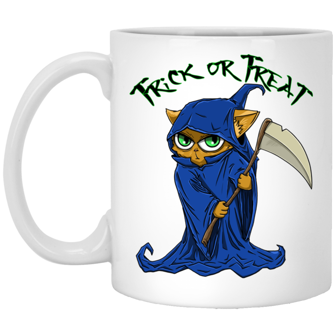 Trick or Treat Halloween Cat Mug - GoneBold.gift