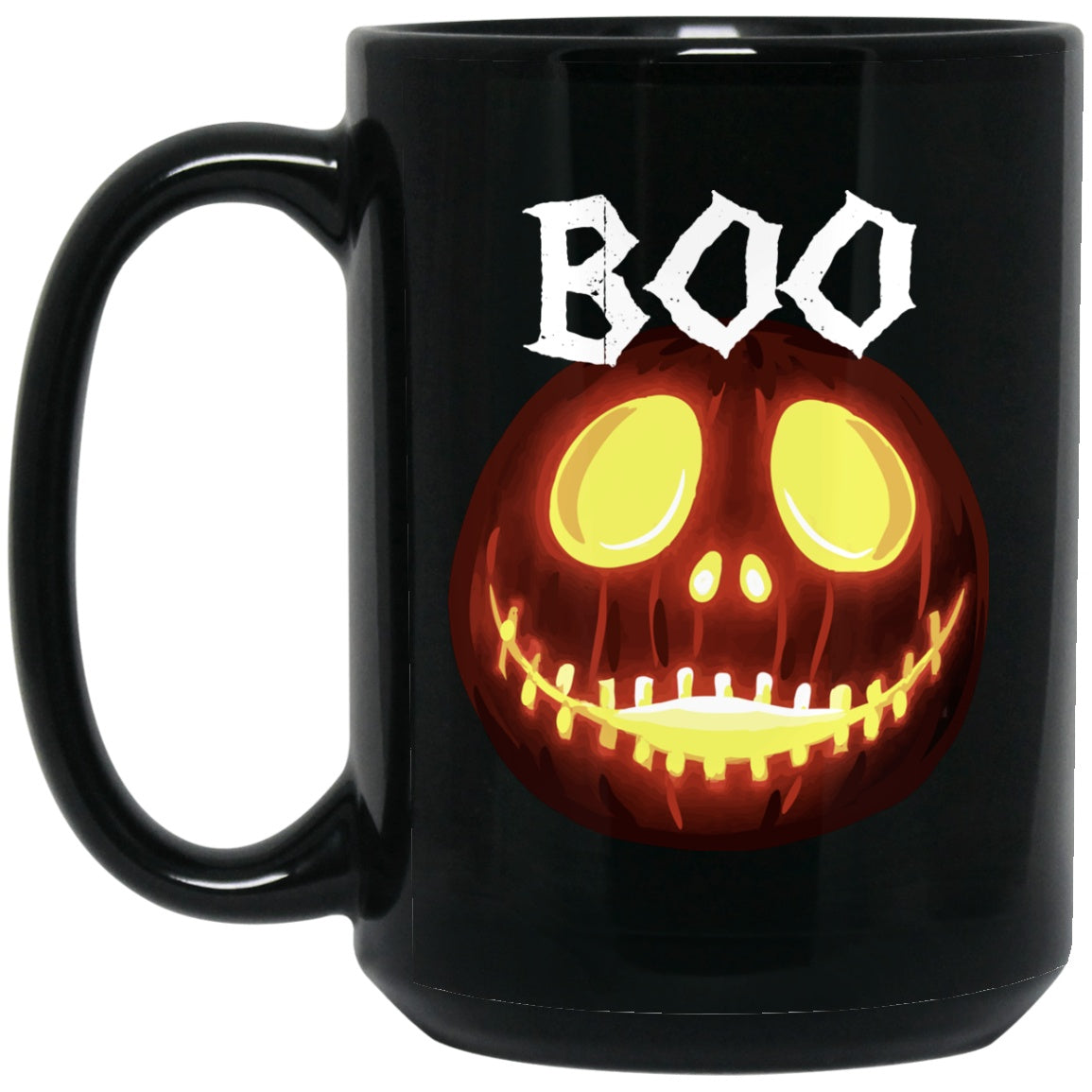 Halloween Mug Boo Black Coffee Mugs - GoneBold.gift