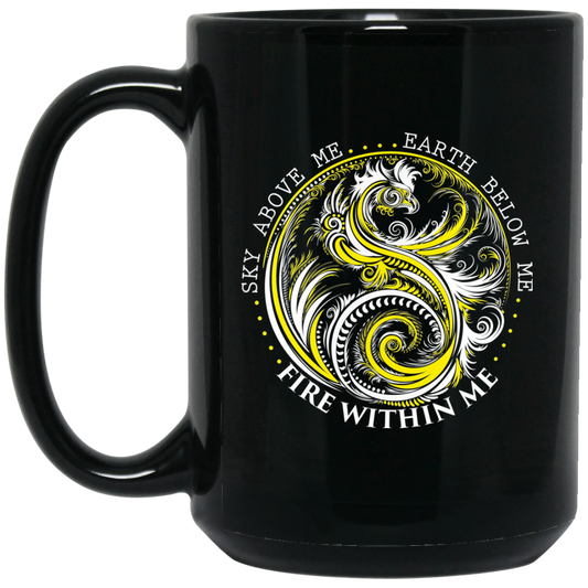 Yin Yang Dragon Coffee Mug - GoneBold.gift