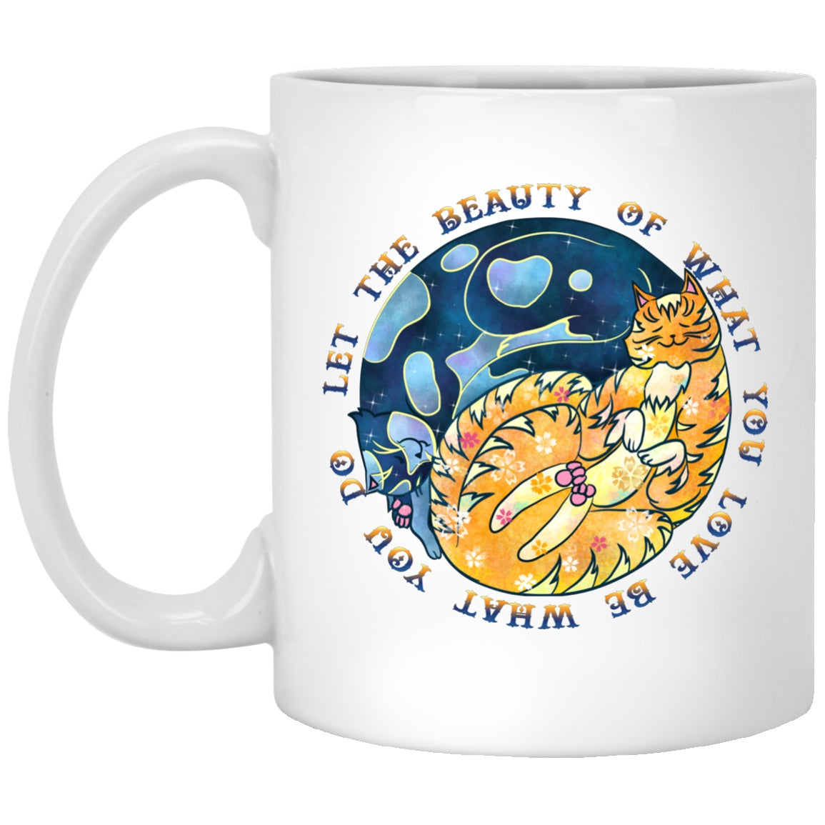 Cat Mug Yin Yang Quote White Mugs - GoneBold.gift