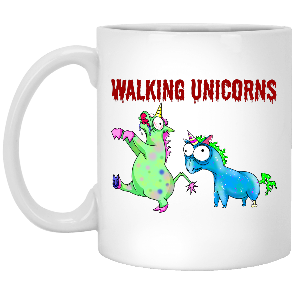 Walking Unicorns Funny Mug, Unicorn Gifts - GoneBold.gift