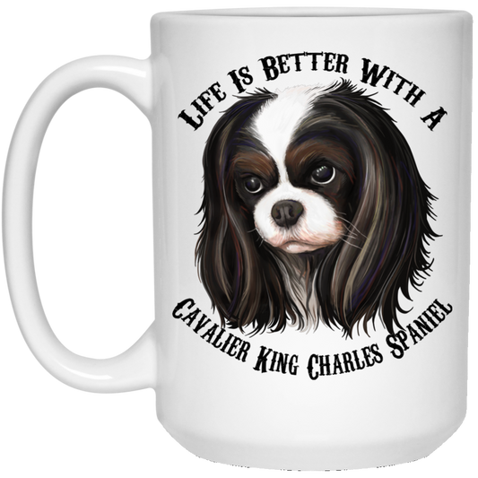 Cavalier King Charles Spaniel Mug - Life Is Better With Cavalier - GoneBold.gift