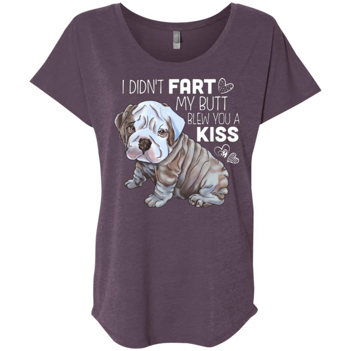 Funny English Bulldog Dolman Sleeve Women's T-shirt - GoneBold.gift