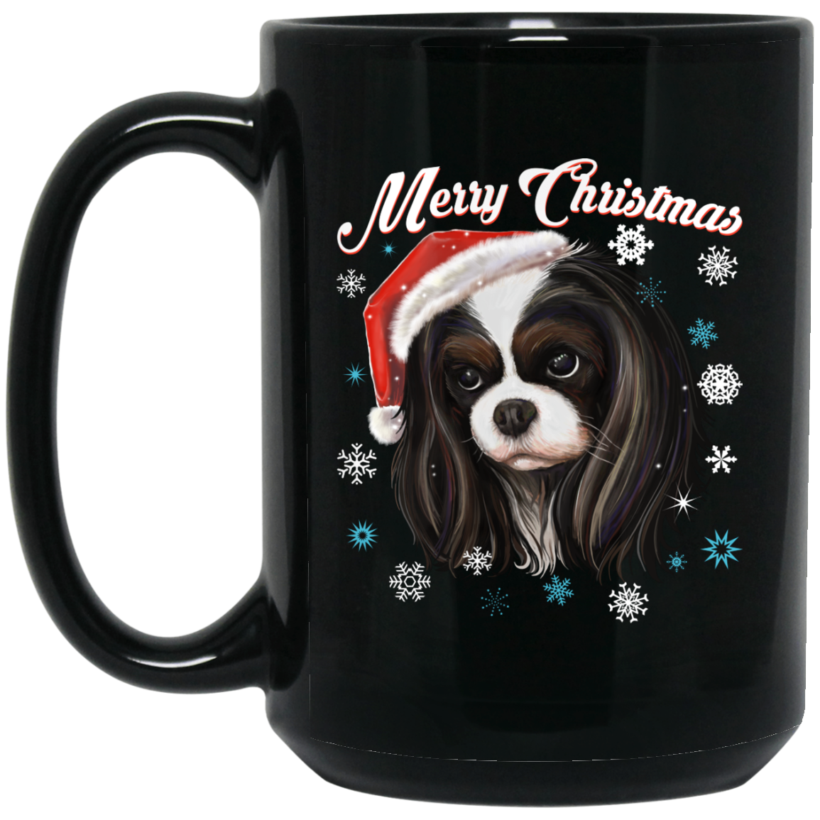Cavalier King Charles Spaniel Mug - Merry Christmas - GoneBold.gift