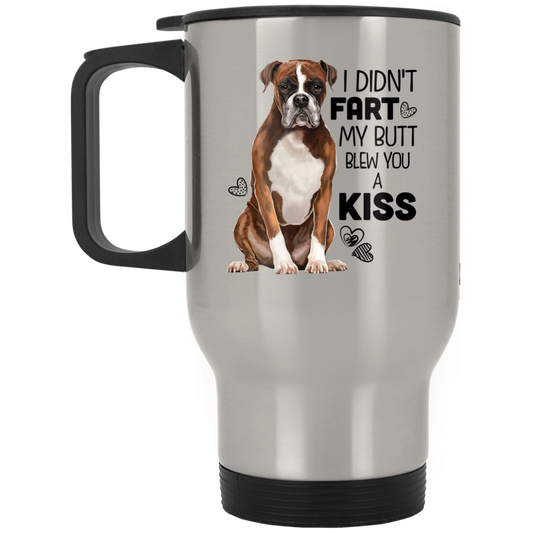 Boxer Dog Funny Stainless Travel Mug - GoneBold.gift