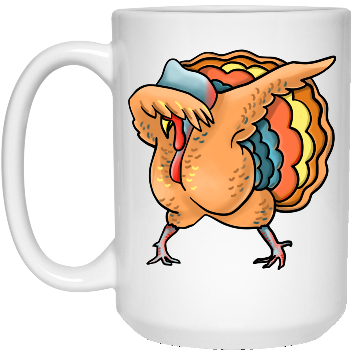 Dabbing Turkey Funny Mug, Vegan Gifts - GoneBold.gift
