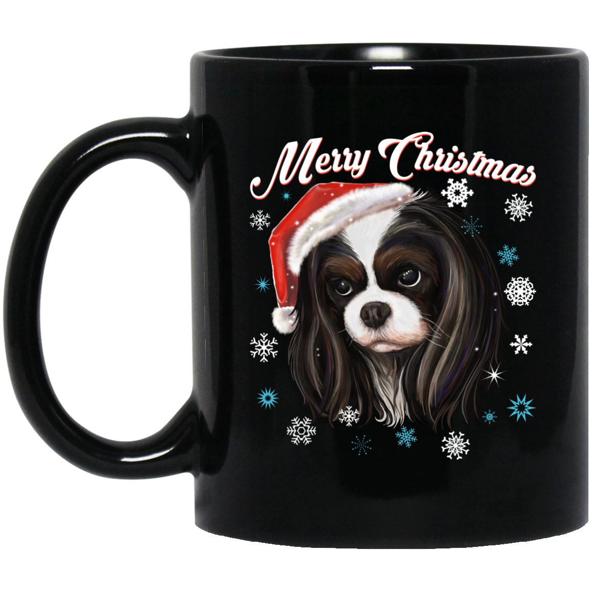 Cavalier King Charles Spaniel Mug - Merry Christmas - GoneBold.gift