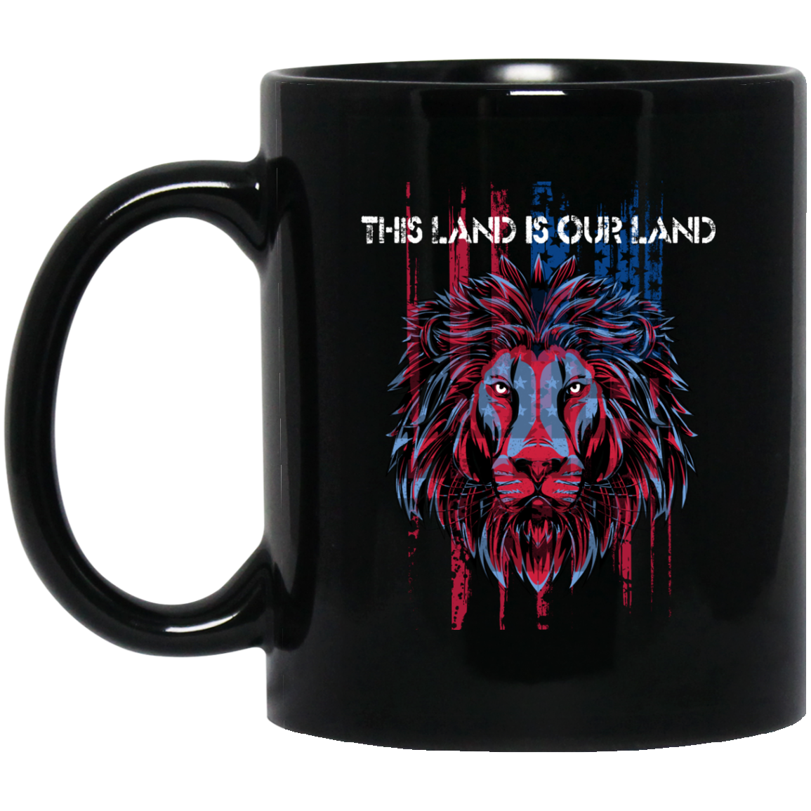USA Flag Patriotic Mug - This Land Is Our Land - GoneBold.gift