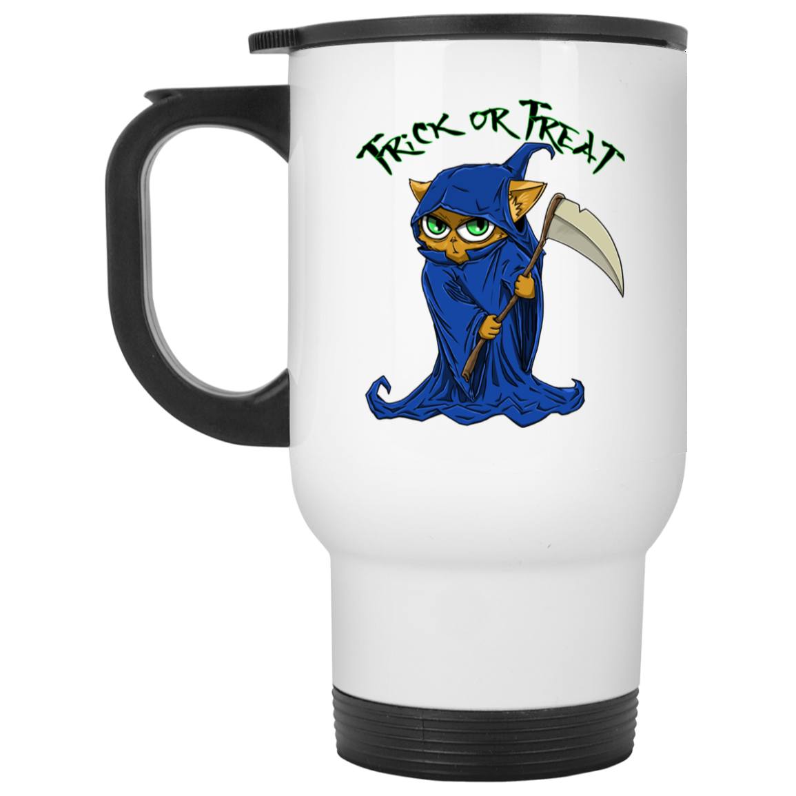 Trick or Treat Halloween Cat Mug - GoneBold.gift