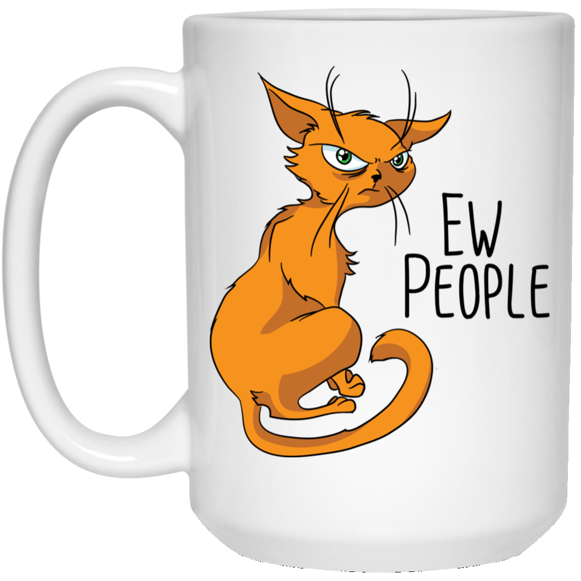 Cat Gifts, Ew People, Funny Cat Mug - GoneBold.gift