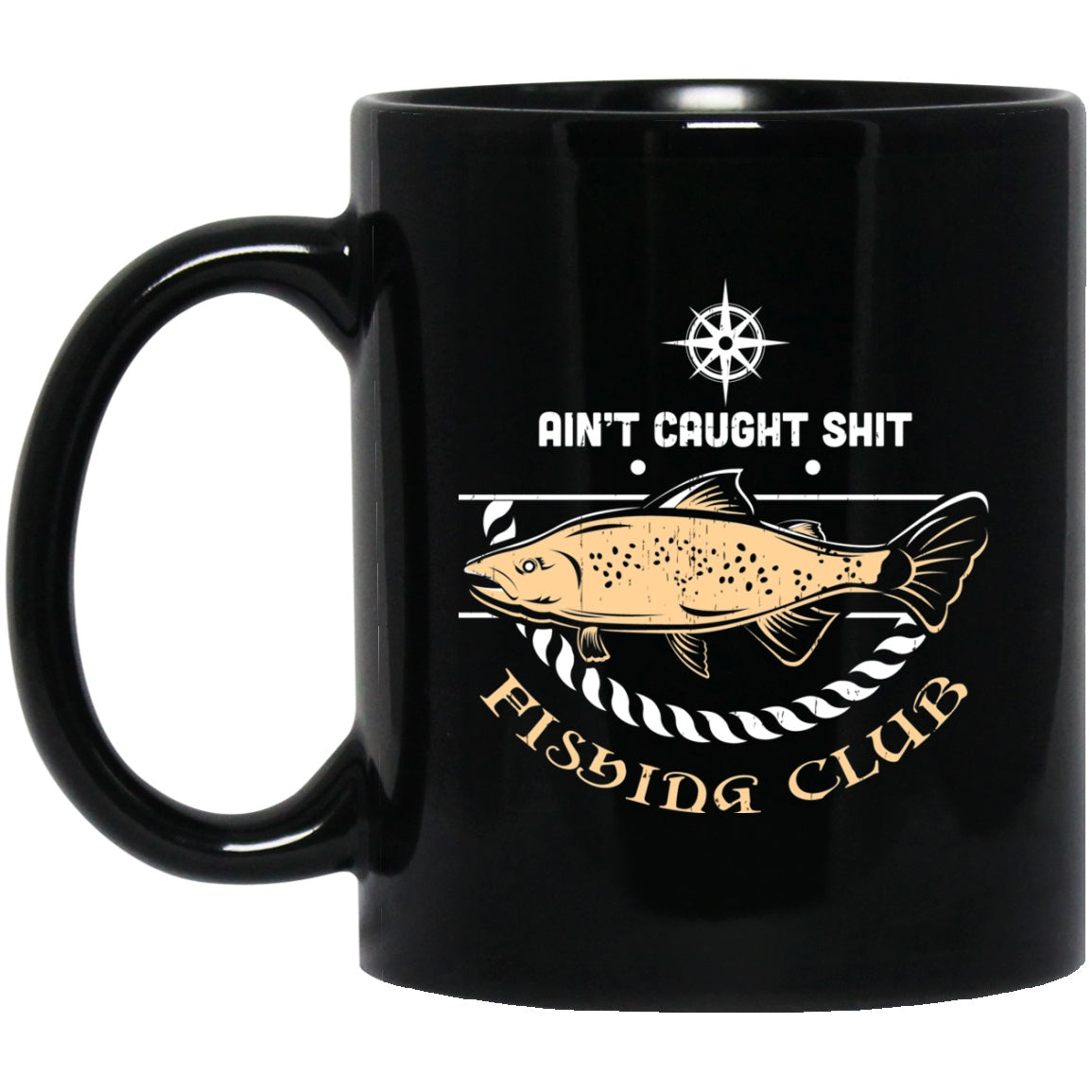 Funny Fishing Mug Fisherwoman fisherman Black Coffee Mugs - GoneBold.gift