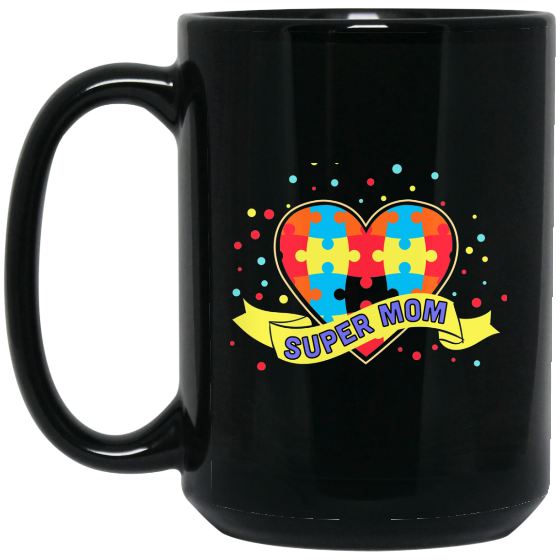 Autism Awareness Super Mom Mug - Coffee Mug mom gift - GoneBold.gift