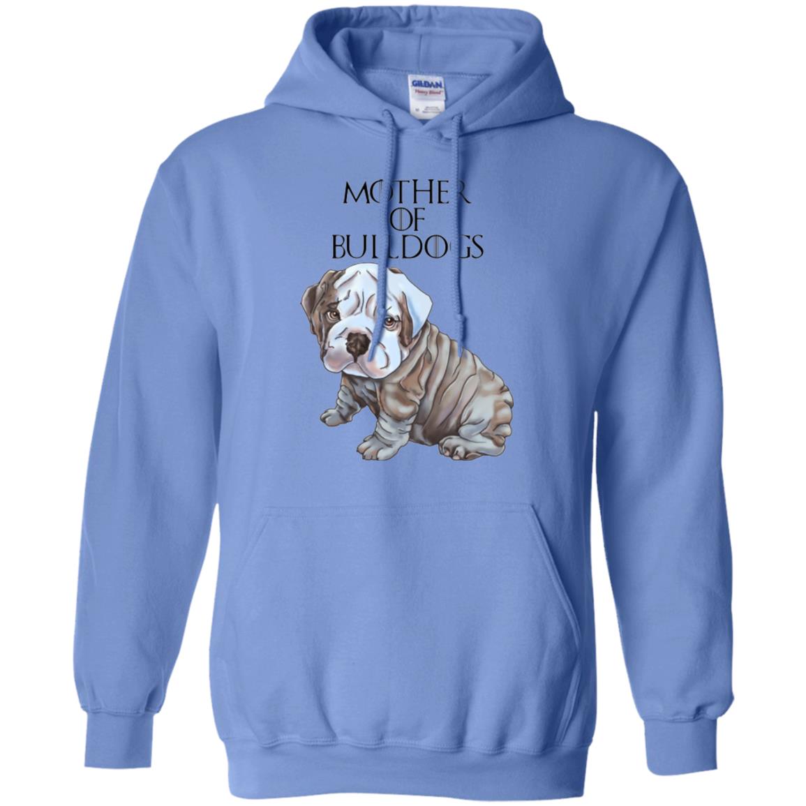 English Bulldog Hoodie For Women, Girls - Mother of Bulldogs - GoneBold.gift