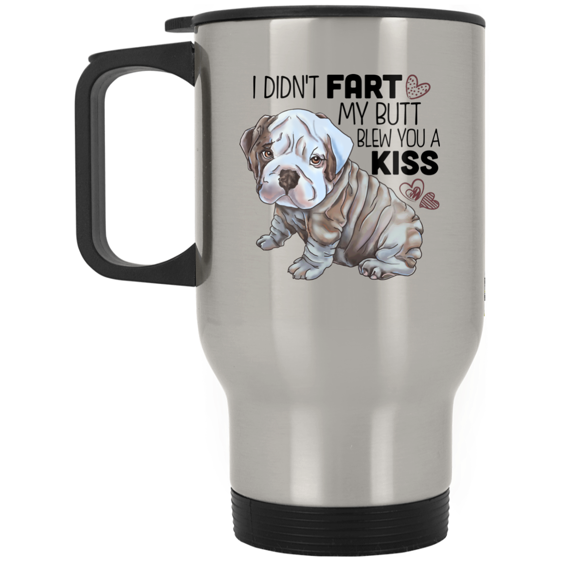 English Bulldog Funny Stainless Travel Mug - GoneBold.gift