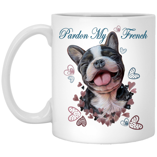 French bulldog Gifts, Funny Mug - Pardon My French - GoneBold.gift