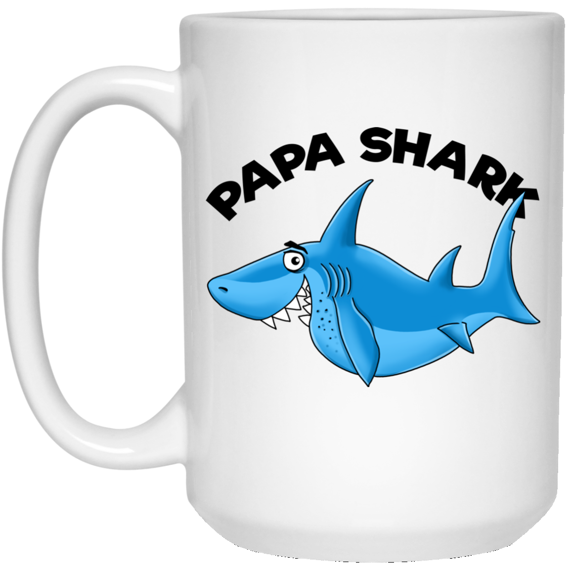 Papa Shark Mug - Shark Family, Gift for Dad - GoneBold.gift