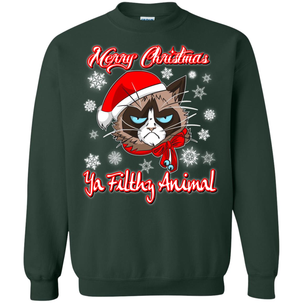 Christmas ugly Sweater Hoodie - Grumpy Cat Funny Christmas Gifts - GoneBold.gift