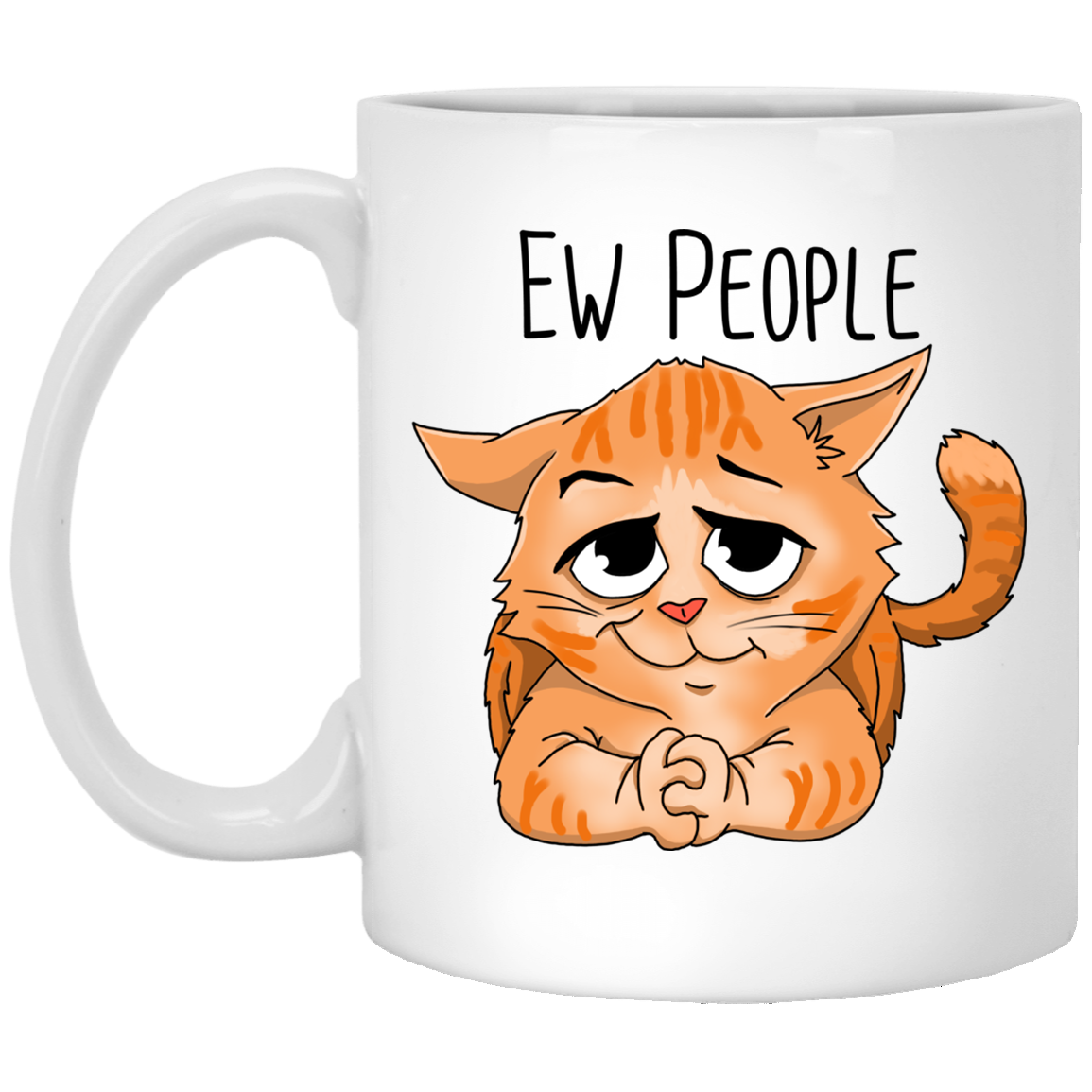 Cat Gifts, Ew People, Funny Cat Mug - GoneBold.gift