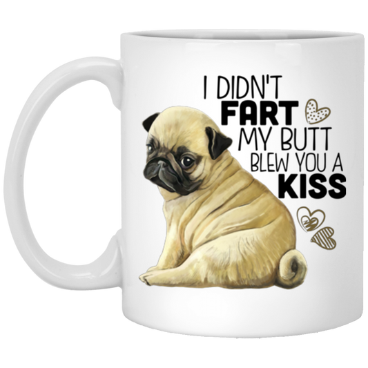 Pug Mug - Fart Joke Funny Mug - GoneBold.gift