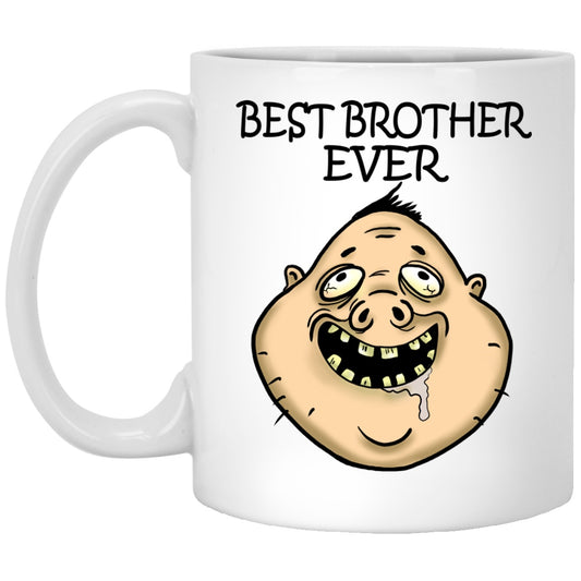 Best Brother Ever Funny Gift White Mugs - GoneBold.gift
