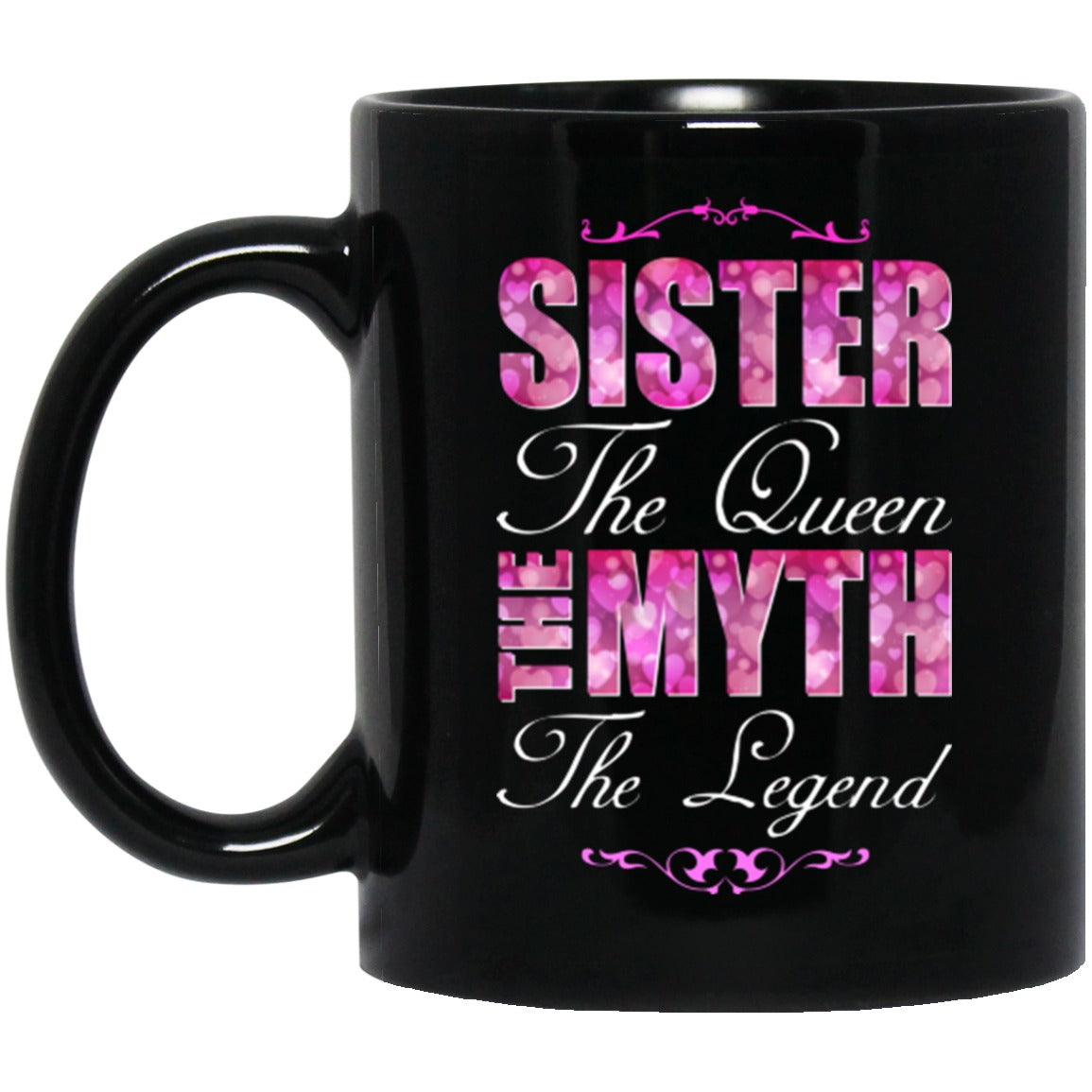 Sister Mug Queen Black Coffee Mugs - GoneBold.gift