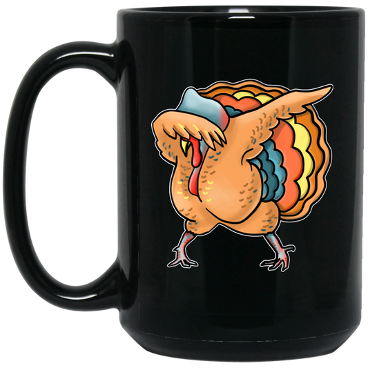 Dabbing Turkey funny Mug, turkey dab, Vegan Gifts - GoneBold.gift