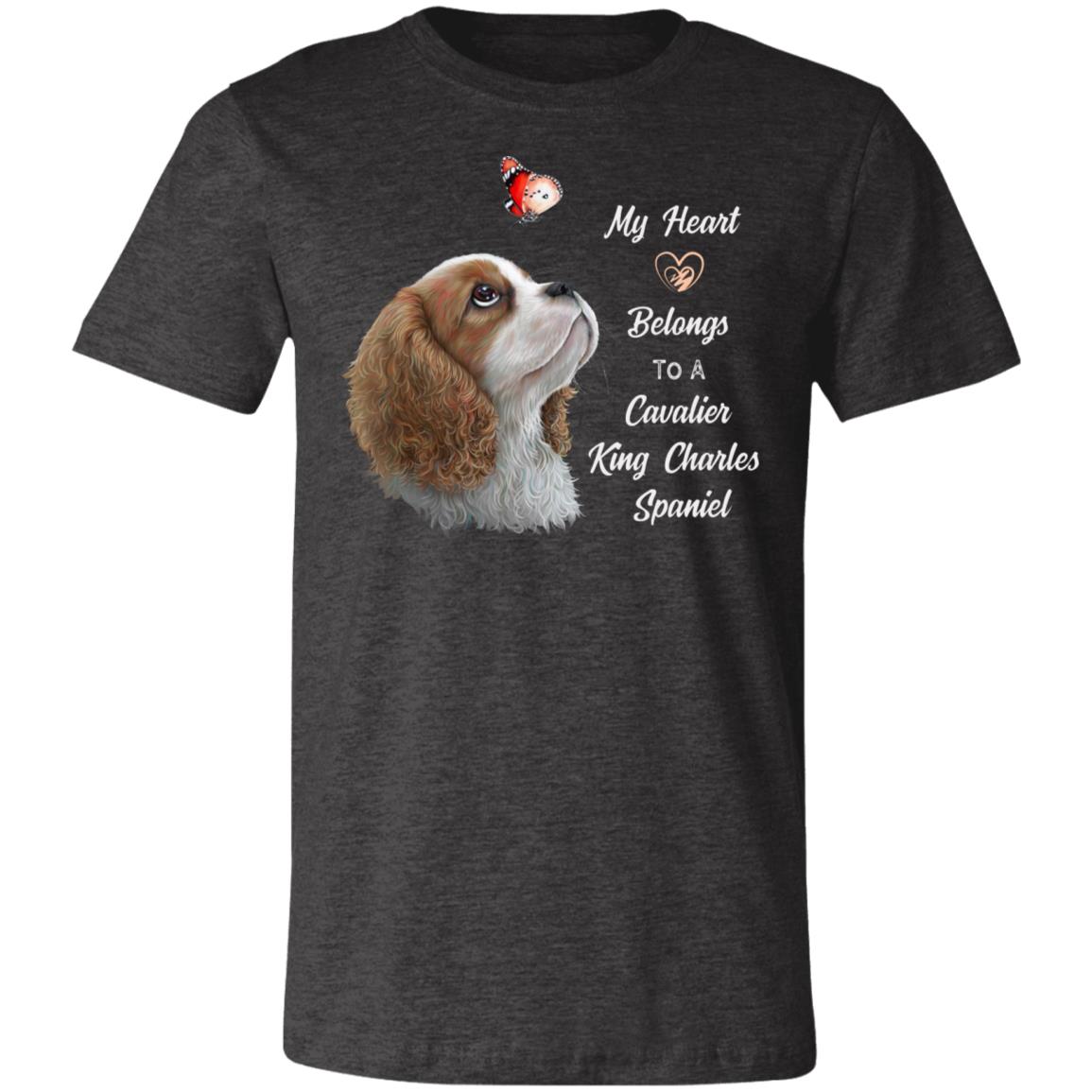 My Heart Belong To A Cavalier King Charles Spaniel T-Shirt