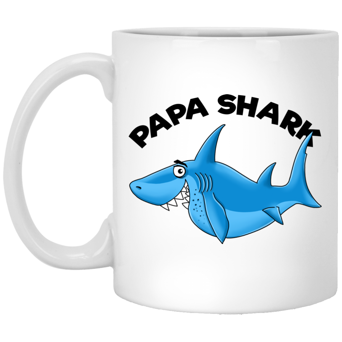 Papa Shark Mug - Shark Family, Gift for Dad - GoneBold.gift