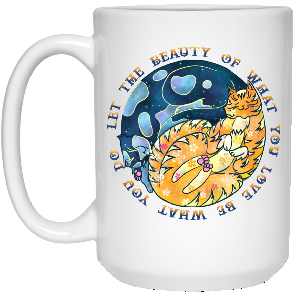 Cat Mug Yin Yang Quote White Mugs - GoneBold.gift
