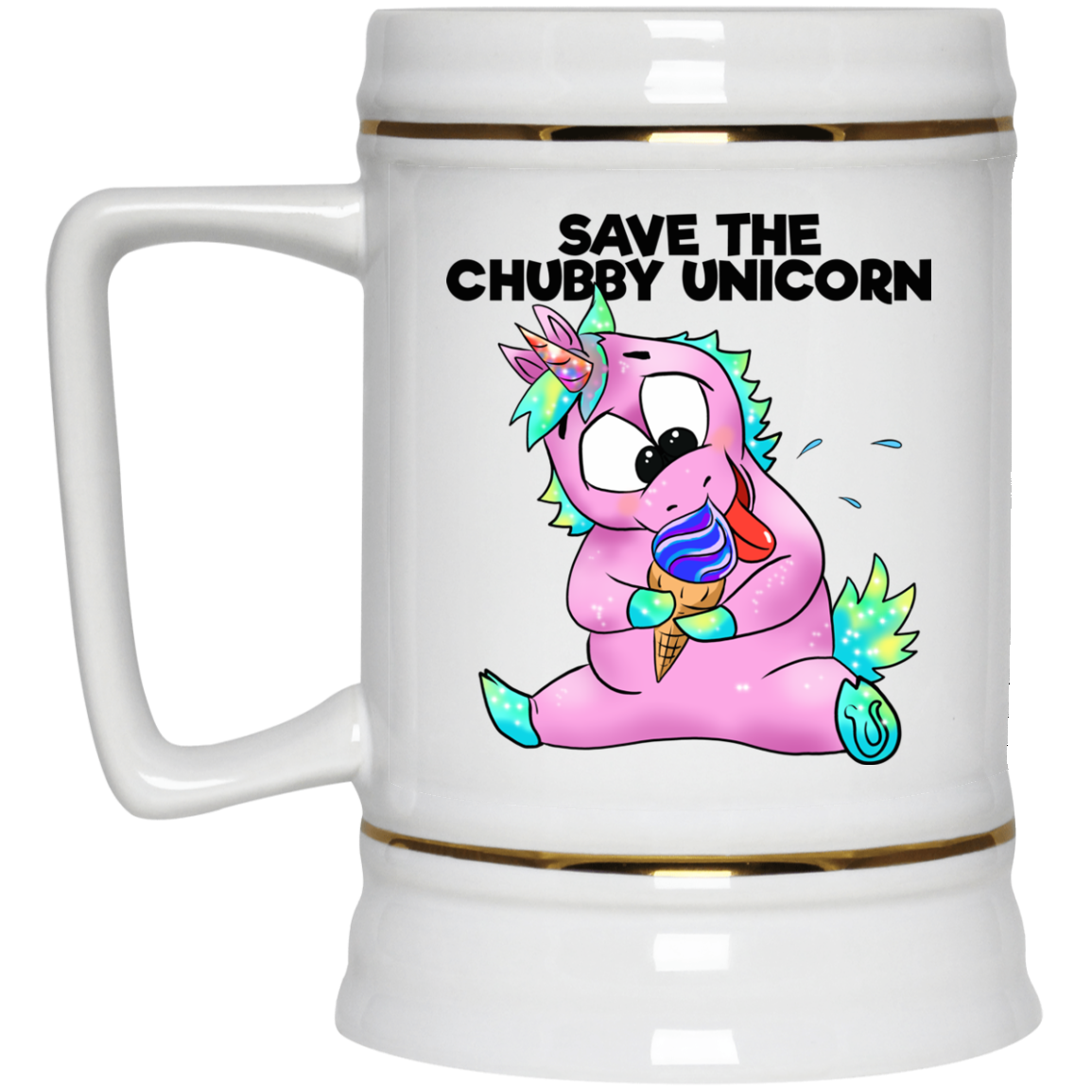 Unicorn Gifts - Funny Unicorn Mug, Save The Chubby Unicorns, Cartoon unicorns - GoneBold.gift
