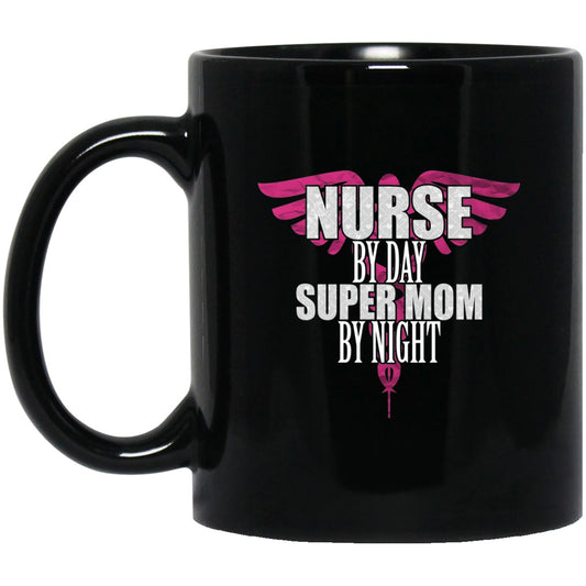Nurse Mom Black Coffee Mugs - GoneBold.gift