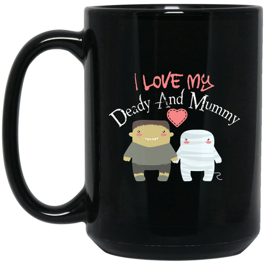 Cute Funny Halloween Mug for Mom Dad Black Coffee Mugs - GoneBold.gift