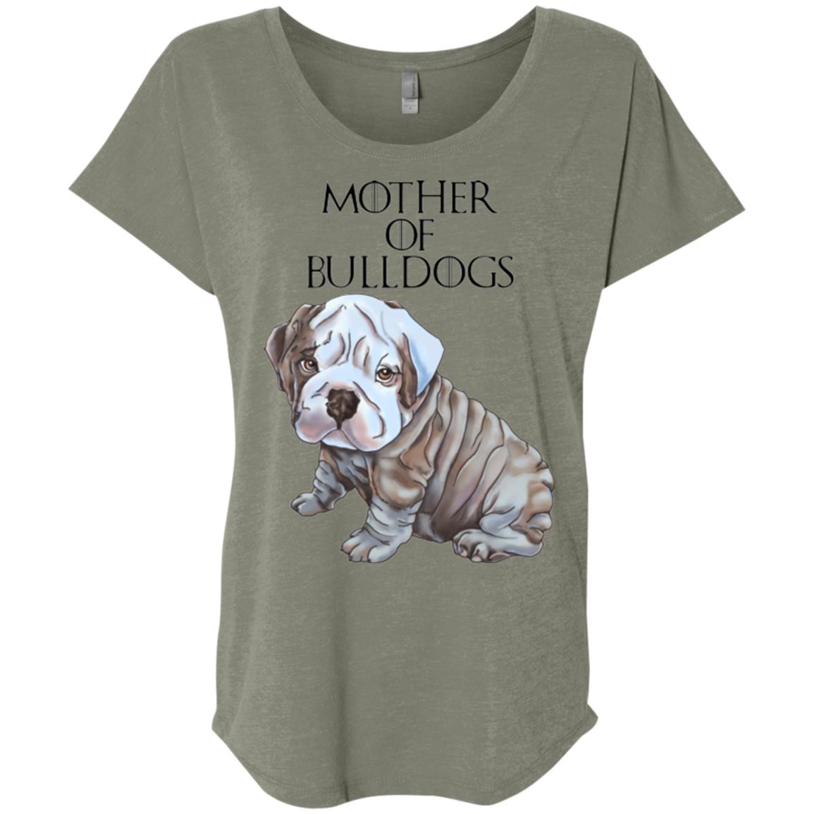 English Bulldog Shirt For Women, Girls - Mother of Bulldogs - GoneBold.gift