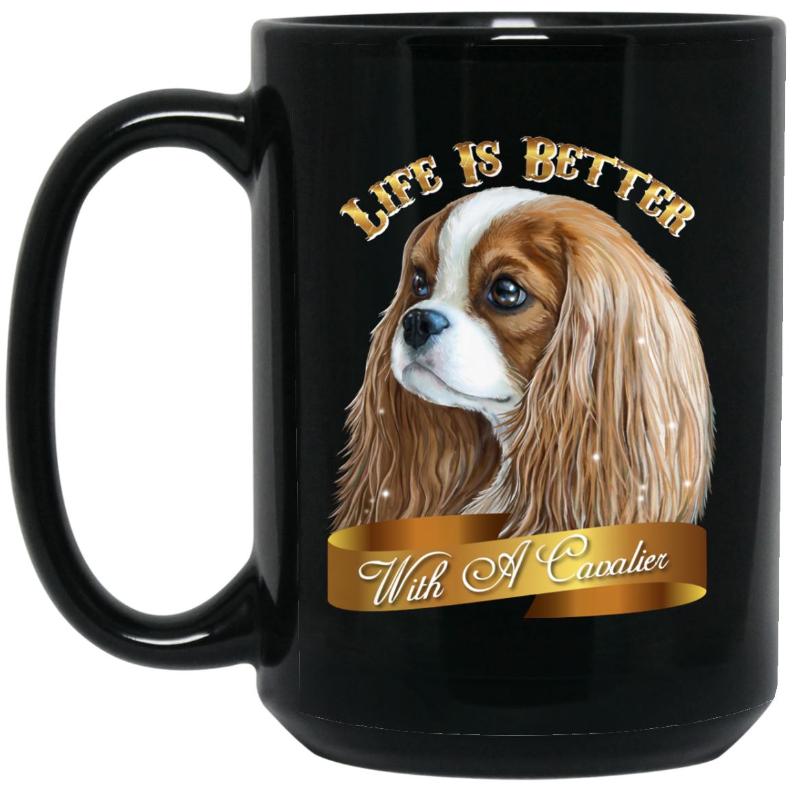 Cavalier King Charles Spaniel Blenheim Coffee Mug - GoneBold.gift