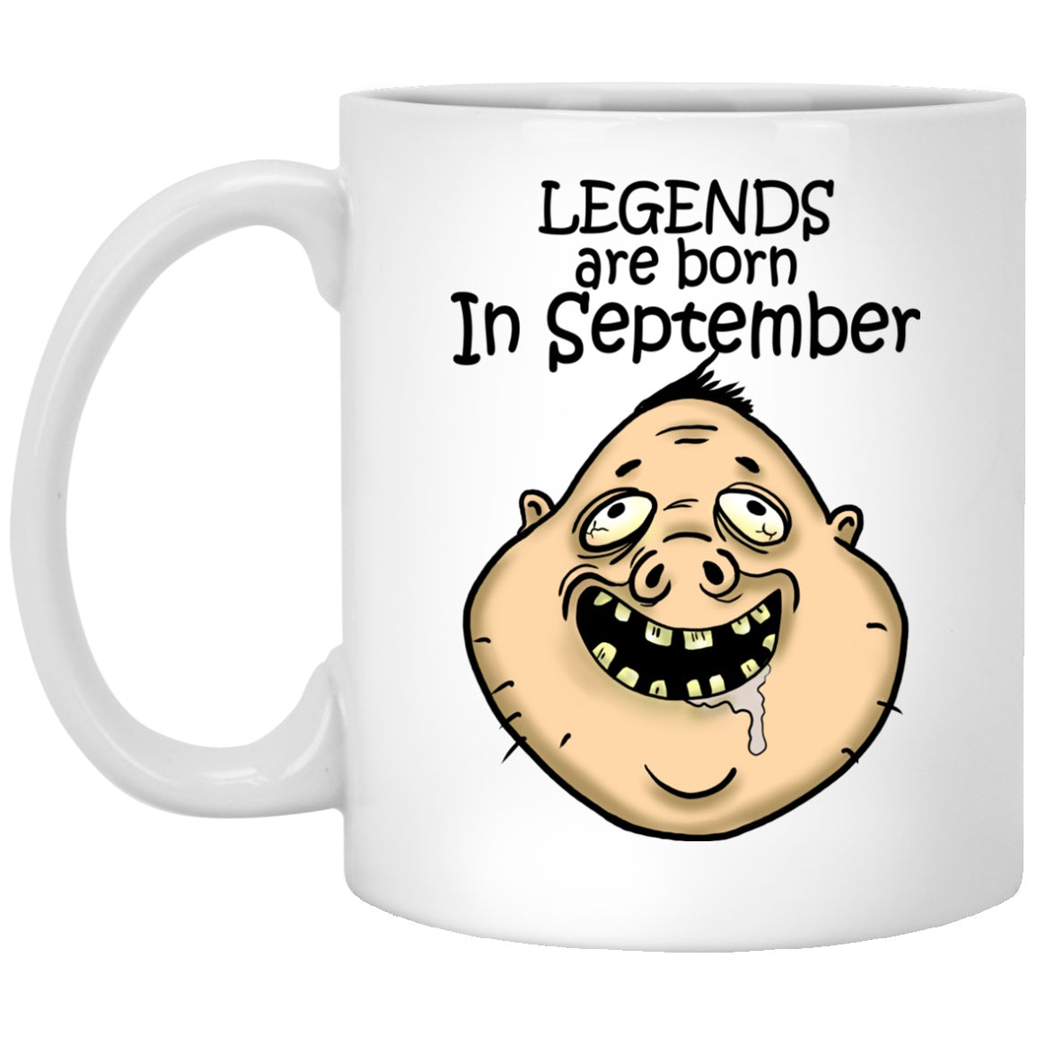 Legends Are Born In September Funny White Mugs - GoneBold.gift