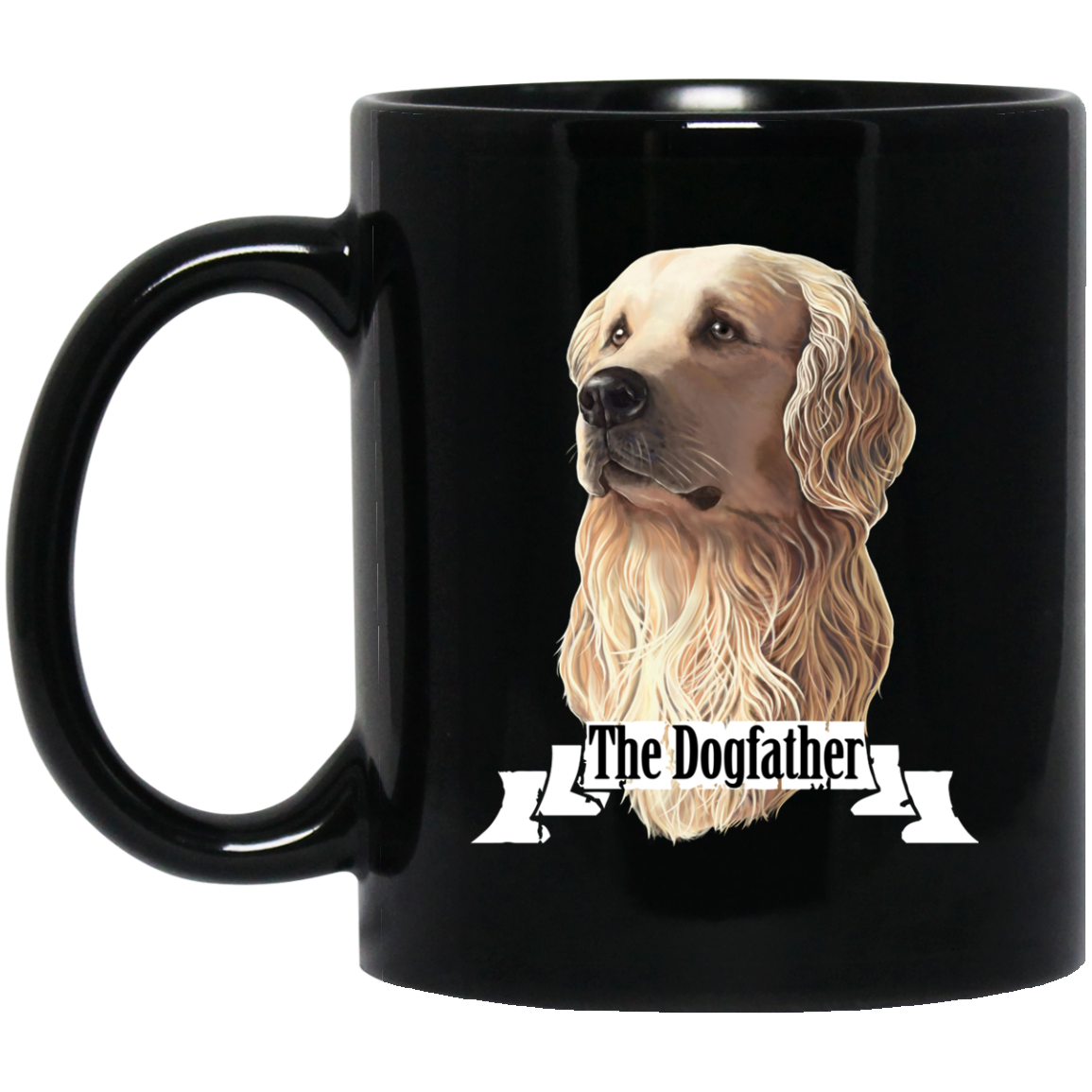 Golden Retriever Coffee Mug The DogFather - GoneBold.gift