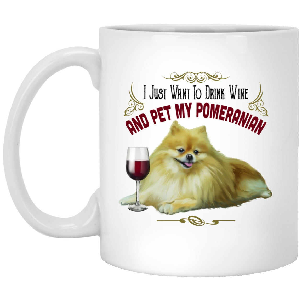 Pomeranian Dog Mug White Mugs - GoneBold.gift