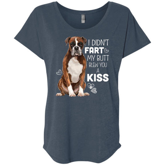 Boxer Dog Shirt For Women - I Didn't Fart My Butt Blew You A Kiss - GoneBold.gift