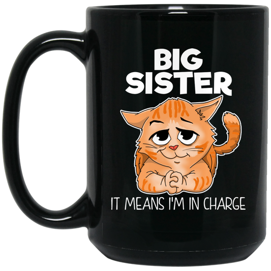 Big Sister Gifts - Funny Mug for Sister, Cat Lover, Crazy Cat Lady - GoneBold.gift