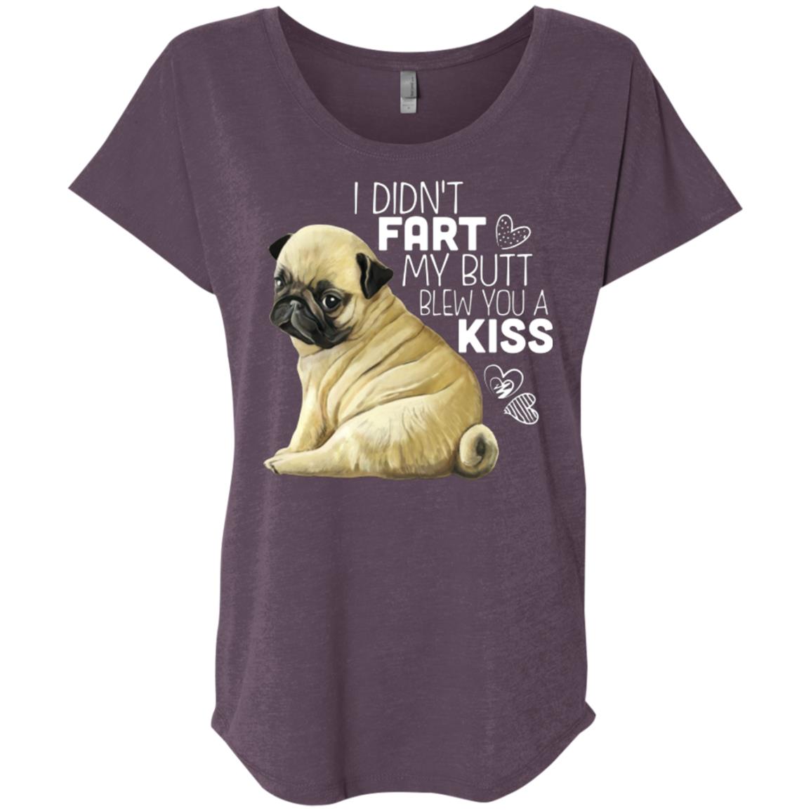 Funny Pug shirt Dolman Sleeve T-shirt for Women - GoneBold.gift