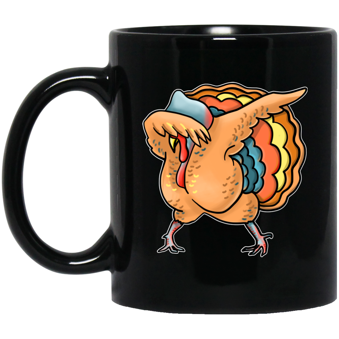 Dabbing Turkey funny Mug, turkey dab, Vegan Gifts - GoneBold.gift
